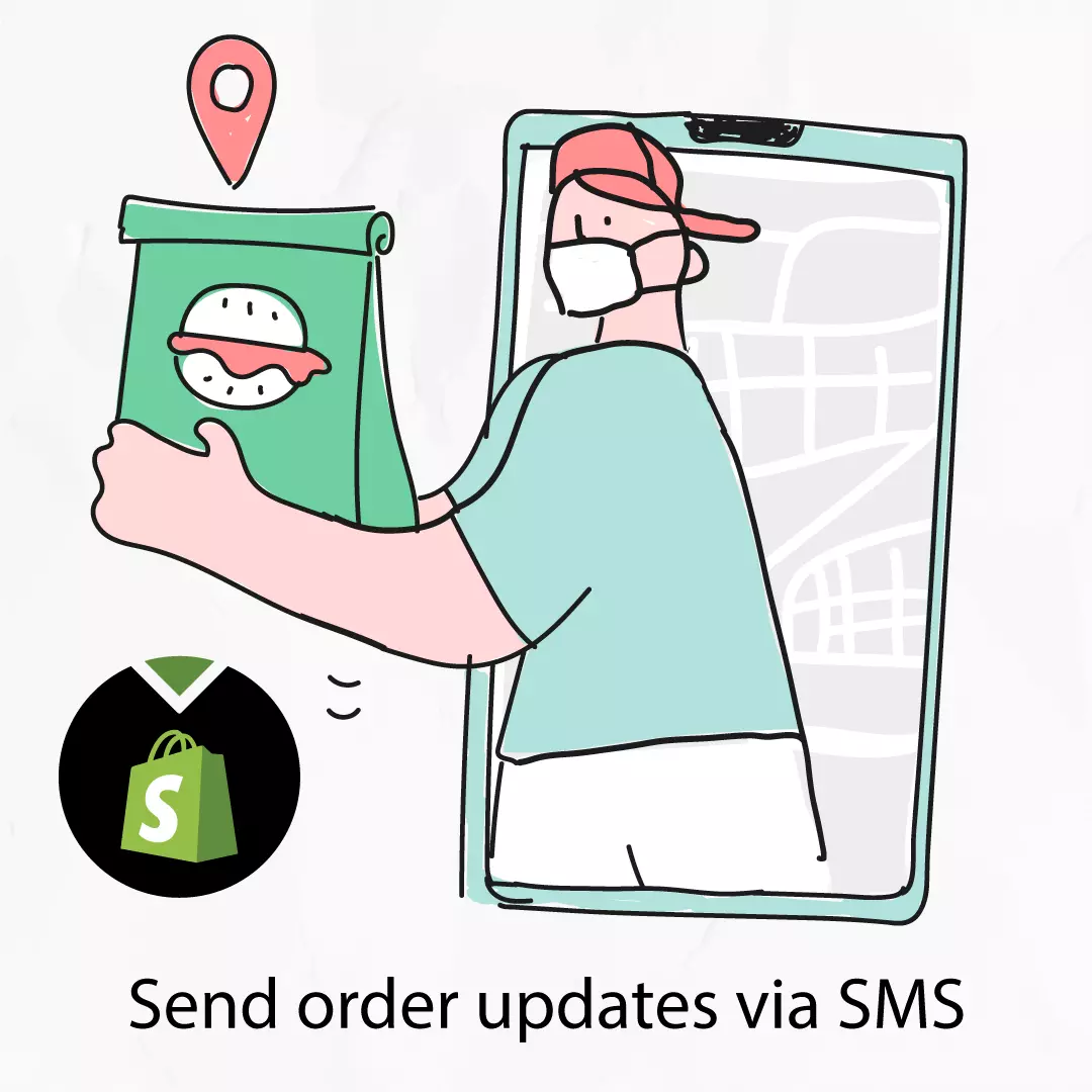 Send order updates via SMS