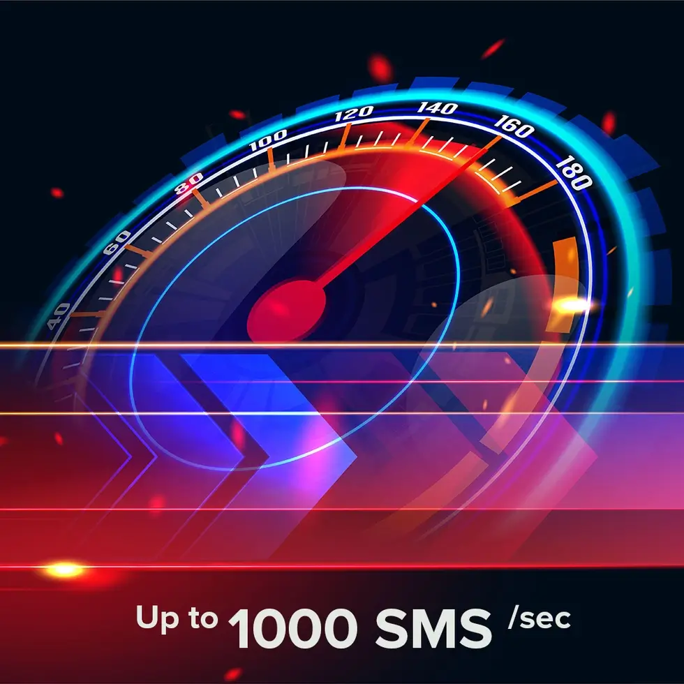 Fast SMS Sending Up to 1000 SMS / second