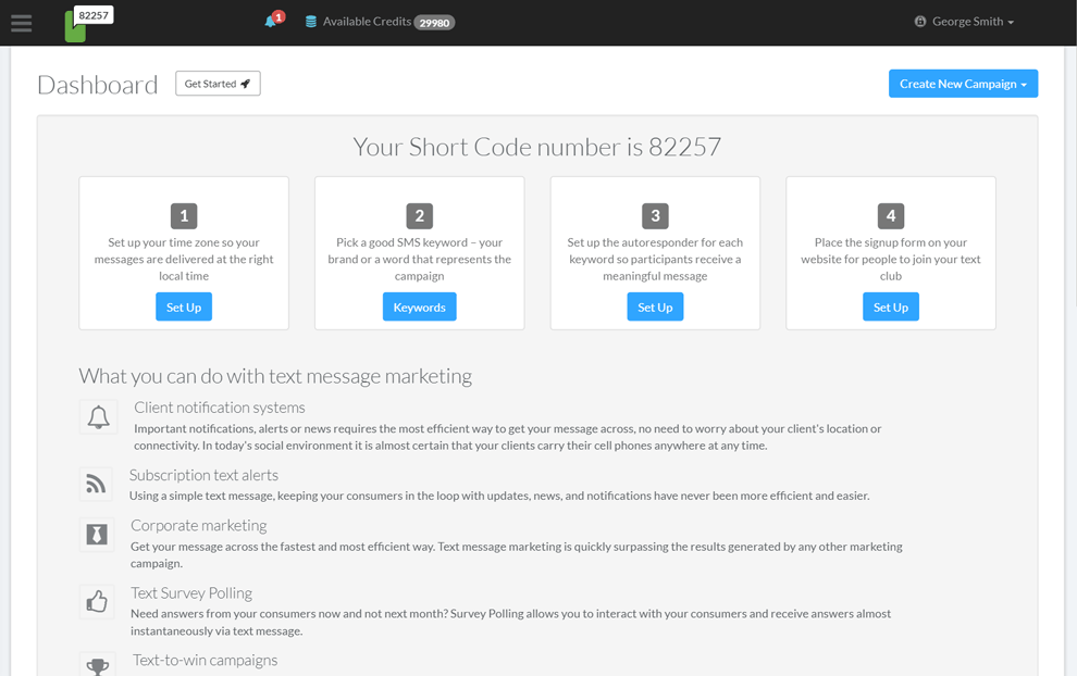 Messaging Dashboard by ProTexting