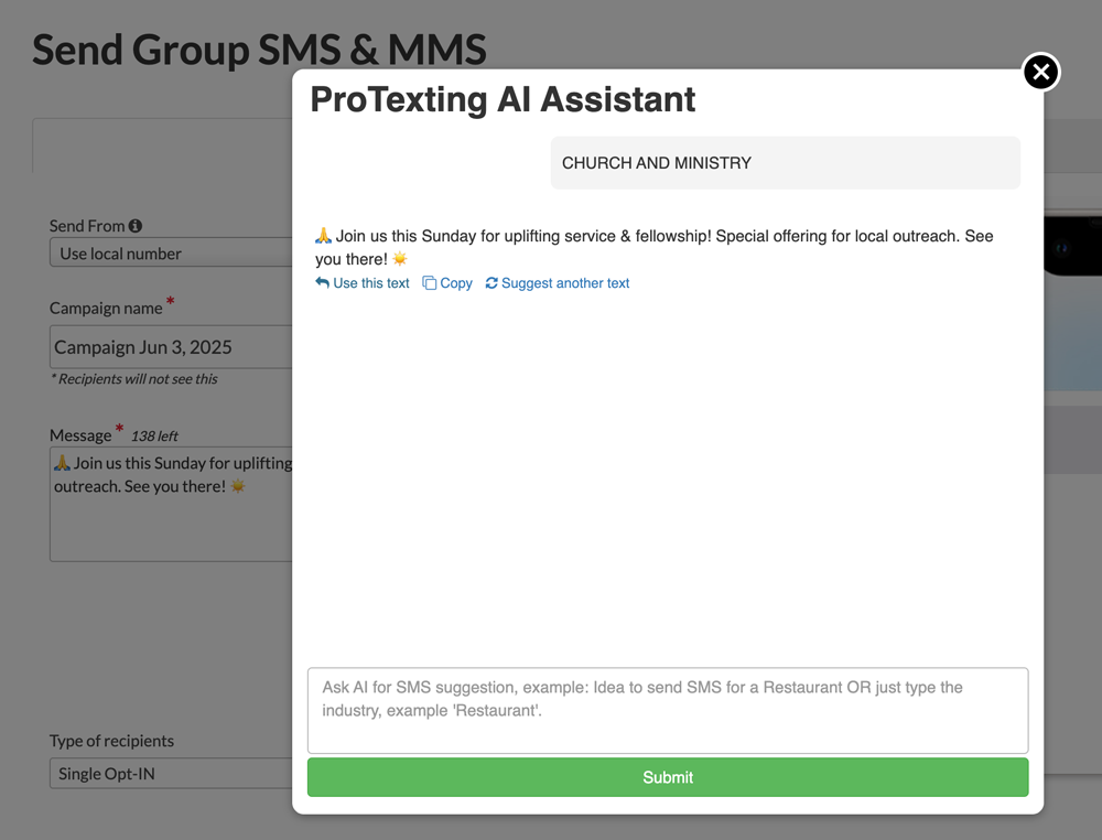  AI feature in group texting