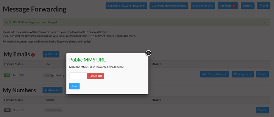 Public MMS URL